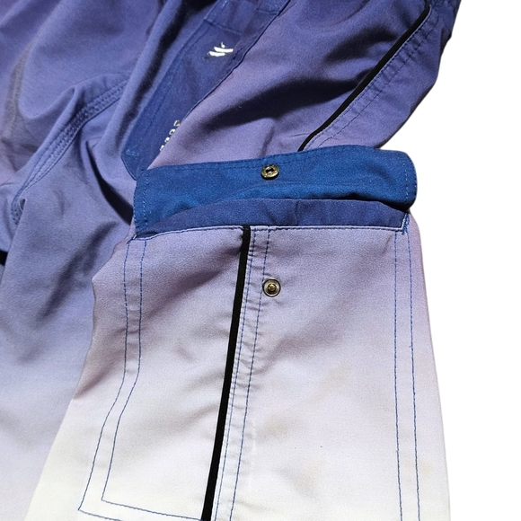 Ecko Unltd Men’s Board Shorts Size M 30” Waist Blue Gradient Swim Trunks y2k - Picture 6 of 16